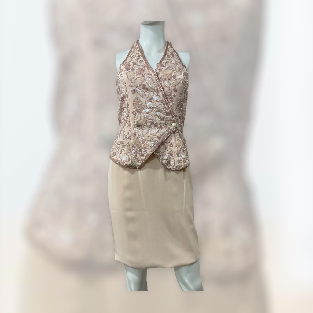 Formal/Cocktail Party Beaded 3 Pc D'ore Suit Size 8 Genny;S Closet